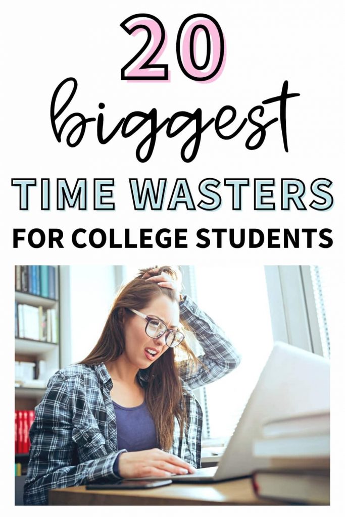 A girl struggling to submit her college assignment on time because she wasted so much time.